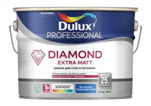 DULUX PROFESSIONAL DIAMOND EXTRA MATT краска для внутренних работ, глуб/мат, Баз BW (2,5л) (распродажа)
