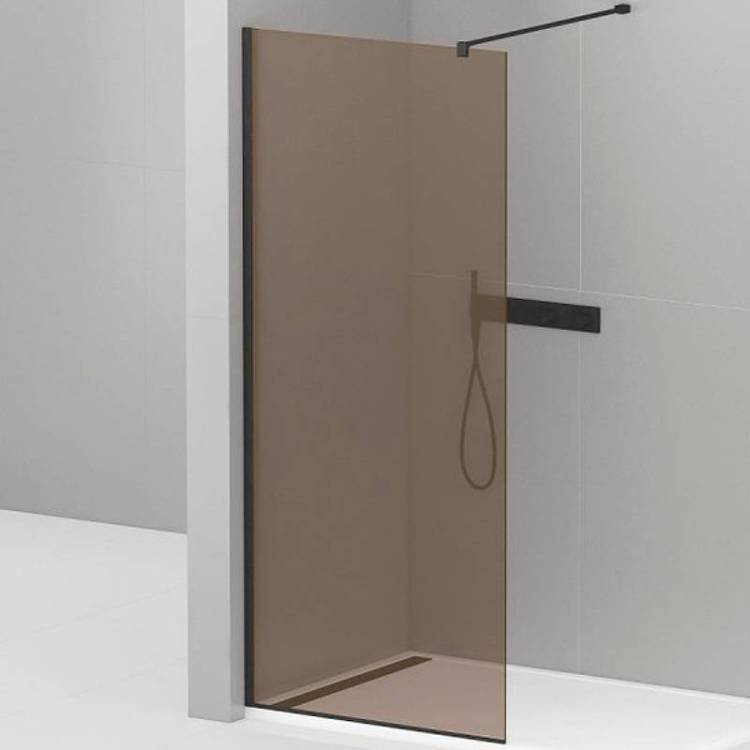 Душевая перегородка Cezares Liberta LIBERTA-L-1-100-120-BR-NERO черный