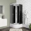 Душевая кабина Niagara Eco E100/26/TN корпус хром матовый, стекло тонированное, 100х100х215 фото 3