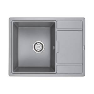 Мойка кухонная Paulmark Weimar PM216550-GRM серый металлик