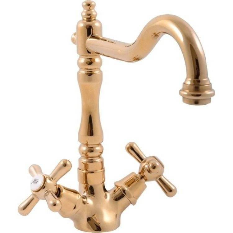 Смеситель для кухни Rav Slezak Morava Retro MK120.5/8Z золотой
