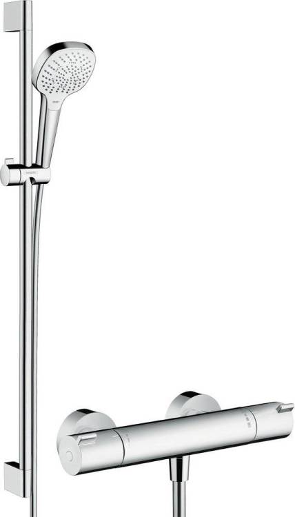 Душевой комплект Hansgrohe Ecostat 1001 CL ВМ 13211000 термостат + душевой гарнитур Croma Select E Multi 26590400