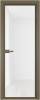 Межкомнатная дверь Profil Doors 1 AV цвет профиля Шампань, стекло безопасное 6 мм белый триплекс 800x2000