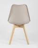 Набор из 4 стульев Stool Group Frankfurt Y863 beige X4 бежевый, деревянные ножки фото 5