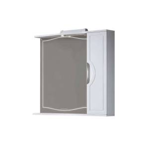 Зеркало-шкаф Alavann Monaco 80 ALV0268003 с подсветкой, белый, левый
