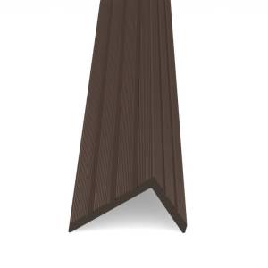 Уголок Lecole ДПК декоративный Wide Горький шоколад 2000x60x40