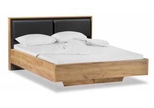 Кровать Woodville Клауд 493037 дуб крафт золотой, антрацит 160x200