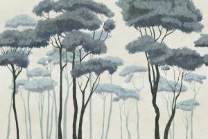 3D Фотообои Artegrafico «Высокие деревья в зелёных тонах копия» PRS-016 песок