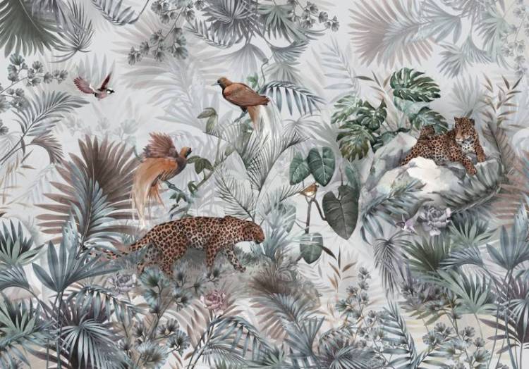 3D Фотообои Artegrafico «Крадущийся леопард» FN-009 канвас