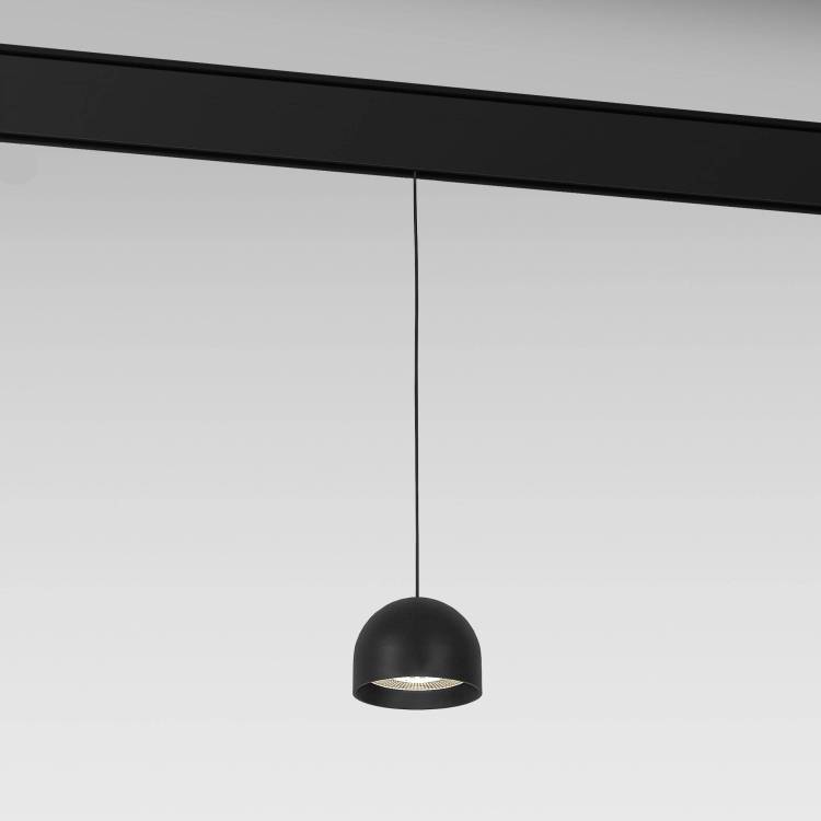 Магнитный трековый подвесной светодиодный светильник Elektrostandard Slim Magnetic 85126/01 8W 4000K Uno черный