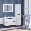 Тумба с раковиной Uperwood Tanos 29111020231 подвесная, матовая, белая, графит, 80 см фото 8