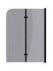 Шторка на ванну Watersense Nancy W00220 профиль черный матовый, стекло тонированное, 100x140 фото 10