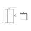 Душевая кабина Niagara Classic NG-1101-14BKTG (900x900x2100-2400) с низким поддоном (13см), с полкой фото 17