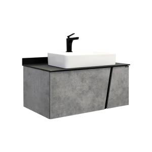 Тумба с раковиной Comforty Эдинбург-90 00004149881 бетон светлый