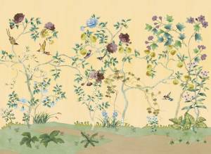 Фреска Ortograf Flora 31130 Darleen beige Филиграна со стразами FM-F/S