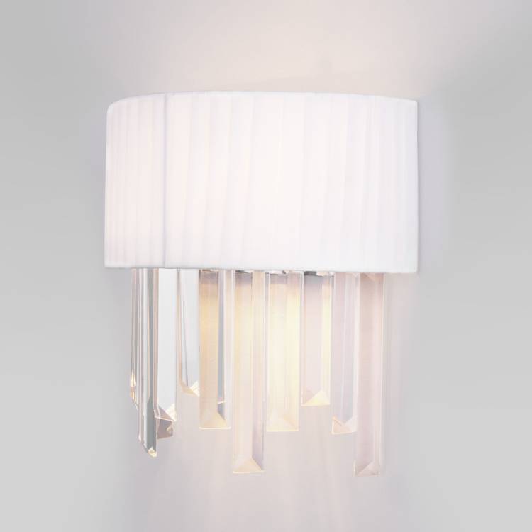 Бра Eurosvet Amantea 10122/2 хром/прозрачный хрусталь Strotskis (10106/2)