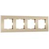 Рамка 4-постовая Werkel Slab W0042911 шампань софт