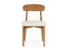Деревянный стул Woodville Okava 1 15978 бежевая рогожка / орех фото 2