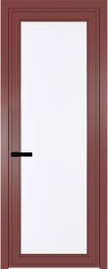 Межкомнатная дверь Profil Doors 1 AGP цвет профиля Красный антрацит, стекло безопасное 6 мм монохром белый просветленный 700x2000