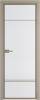 Межкомнатная дверь Profil Doors 4 AX цвет профиля Никель матовый, стекло безопасное 6 мм мору белый 700x2000