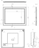 Зеркало La Fenice Cubo Cappuccino FNC-02-CUB-C-100-80 бежевый матовый, 100x80 см фото 2
