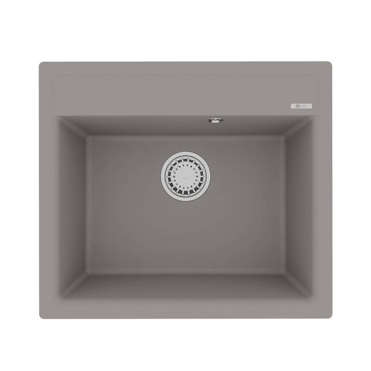 Кухонная мойка Lemark HANKA 570 9910015 врезная прямоугольная из кварцгранита грей