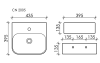 Раковина Ceramica Nova Aura CN2005 43x39 см фото 6