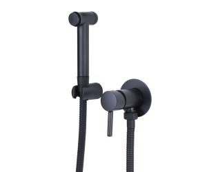 Гигиенический душ Bronze de Luxe Scandi 14512B черный матовый, со смесителем