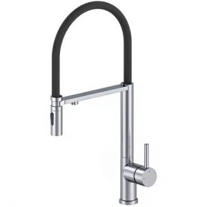 Смеситель для кухни Wonzon & Woghand WW-458027-CR с гибким изливом и подключением фильтра, хром