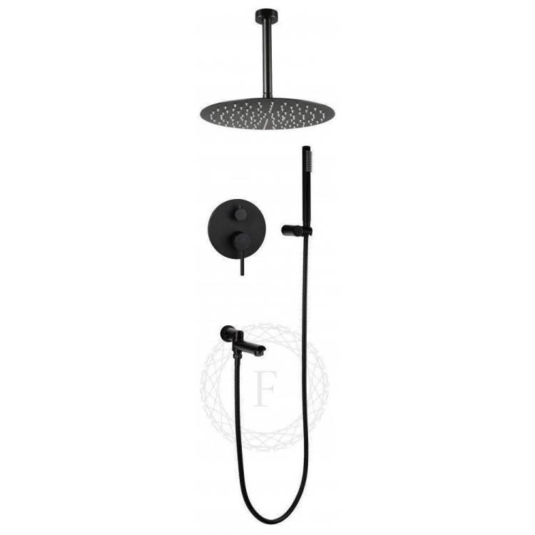 Душевая система Filarete Roun FL1022BL черный