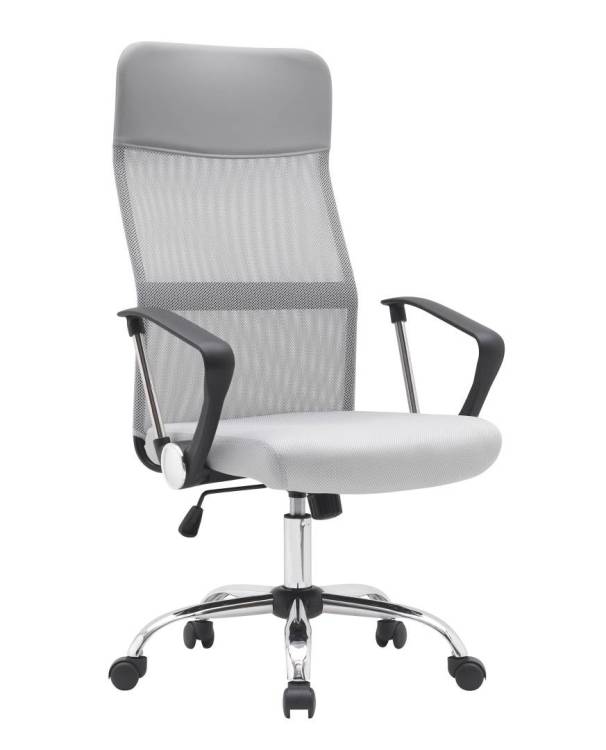 Кресло компьютерное Stool Group TopChairs Benefit D-200 grey серое