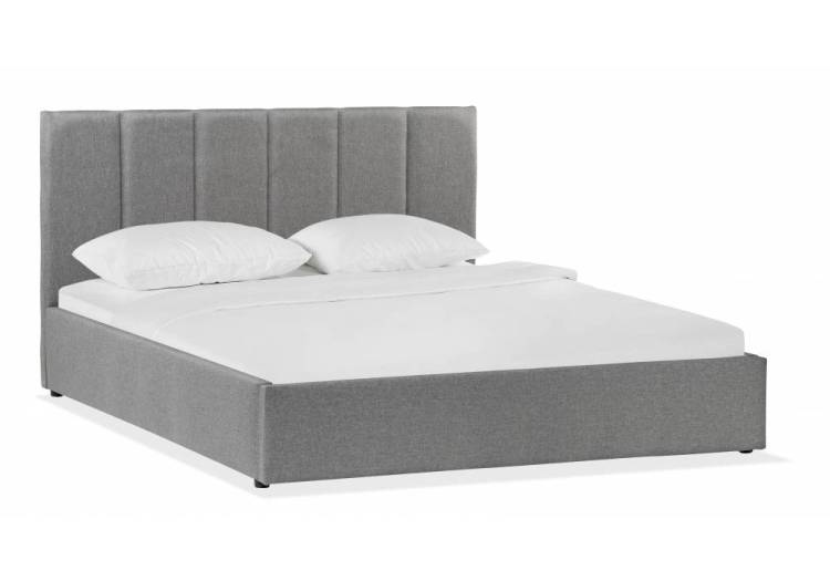 Кровать Woodville Афродита-3 353622 рогожка серая с ПМ 160x200
