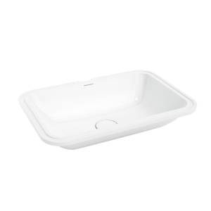 Раковина Kerama Marazzi Plaza PLR.wbu.55 встраиваемая снизу 55, белая глянцевая