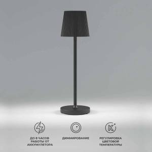 Настольная лампа светодиодная аккумуляторная Elektrostandard Mist TL70220 черный