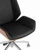 Кресло компьютерное Stool Group TopChairs Crown SN A312-A 8383-29 walnut back черный фото 7