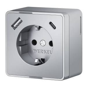 Розетка с заземлением Werkel Gallant W5071706