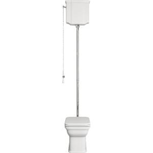 Унитаз Kerasan Waldorf с высоким бачком, хром