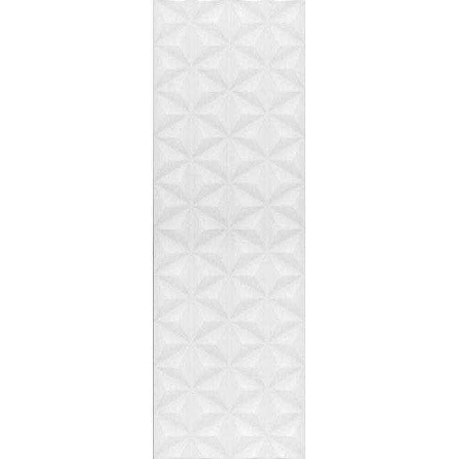 Керамическая плитка Kerama Marazzi Диагональ 12119R Белый Структура Обрезной 25x75