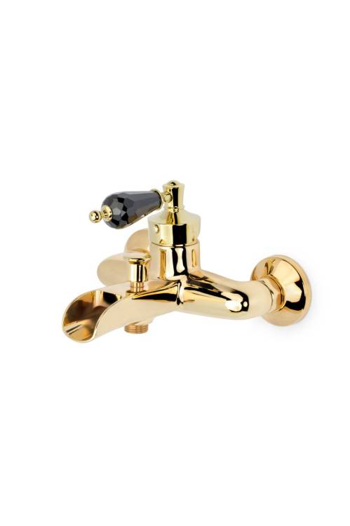 Смеситель для ванны Boheme Vogue 213-BSW золото, с черным SW