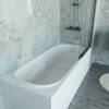 Акриловая ванна Vincea VBT-2A170-FR с каркасом, белая, 170x75x48