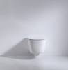 Унитаз подвесной beWash Minimal BKWHR003480 безободковый, с сиденьем микролифт, белый глянец фото 4