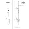 Душевая стойка Raiber Graceful RPB-006 черный фото 4