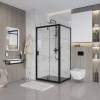 Душевой уголок Niagara Nova NG-83-11AB-A100B 110x100, прямоугольный, черный
