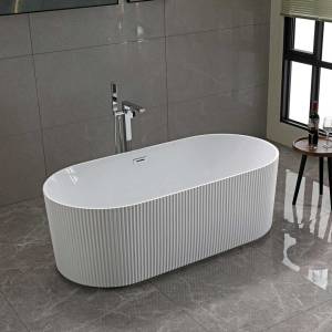 Акриловая ванна Vincea VBT-426-1700 1700x800x580, белый, слив-перелив в комплекте, хром