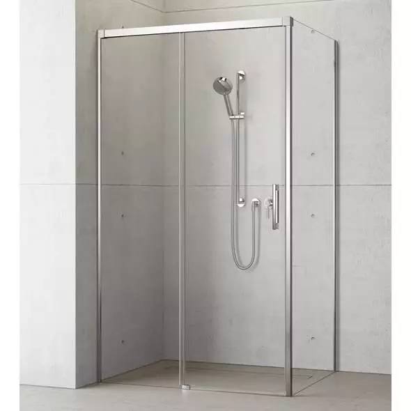 Душевой уголок Radaway Idea KDJ 140х75 см левый, стекло прозрачное, профиль хром