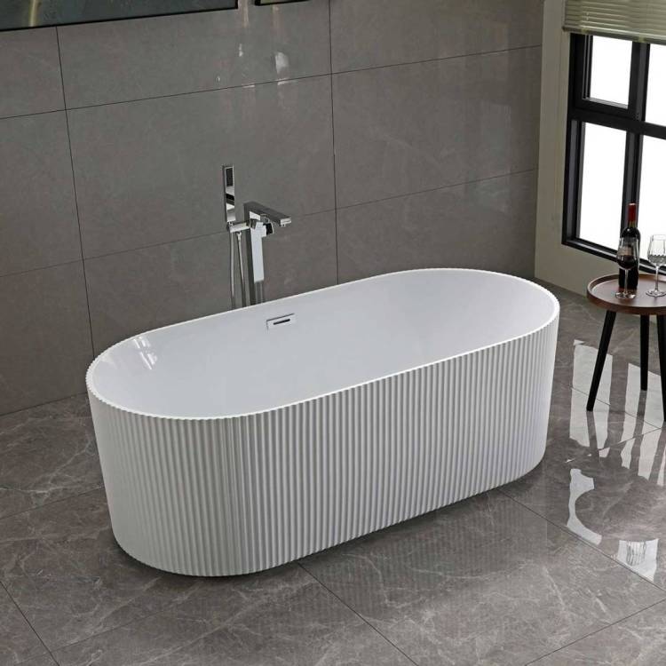 Акриловая ванна Vincea VBT-426-1700 1700x800x580, белый, слив-перелив в комплекте, хром
