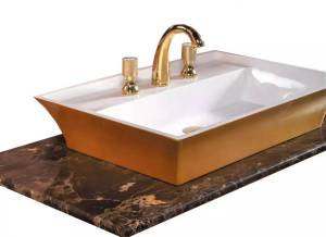 Столешница Armadi Art NeoArt 857-101-ED LV6 мрамор под lv-6 чашу emperador Dark 101см