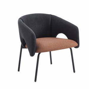 Кресло лаунж Stool Group Afrida Afra LCh Davis-Opium 98+56 Темно-синий/Терракотовый