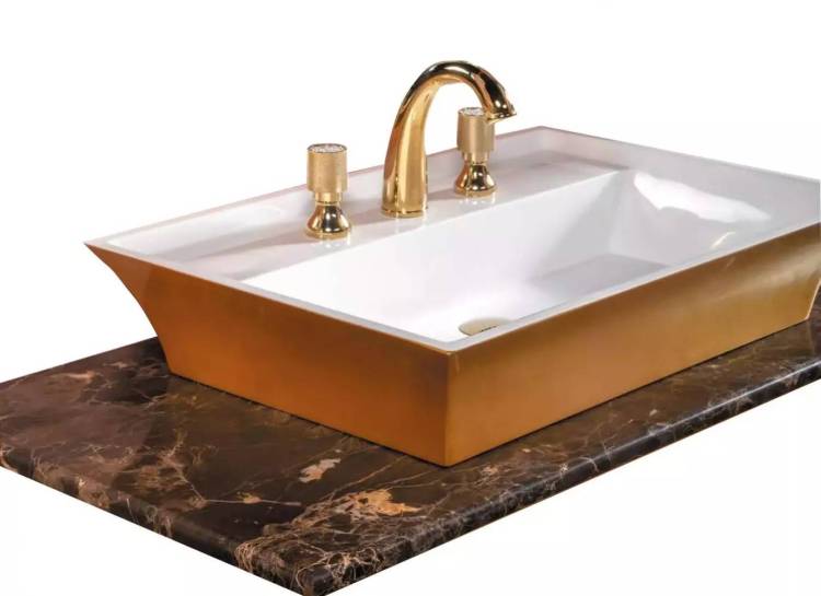 Столешница Armadi Art NeoArt 857-101-ED LV6 мрамор под lv-6 чашу emperador Dark 101см