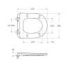 Крышка-сиденье BelBagno Colorato BB062SC-GR с микролифтом, серое матовое фото 3